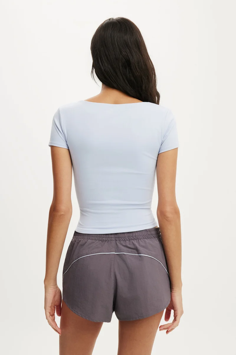 Cotton On  ULTRA SOFT SQUARE NECK FITTED T-SHIRT for Women | Best Price UAE