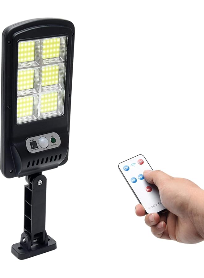 erorex Solar Street Light 120 Leds Waterproof Wireless Solar Flood Light Motion Sensor Security Lamp With 3 Lighting Modes And Remote Controller For Garden Street Deck Fence - Image 1