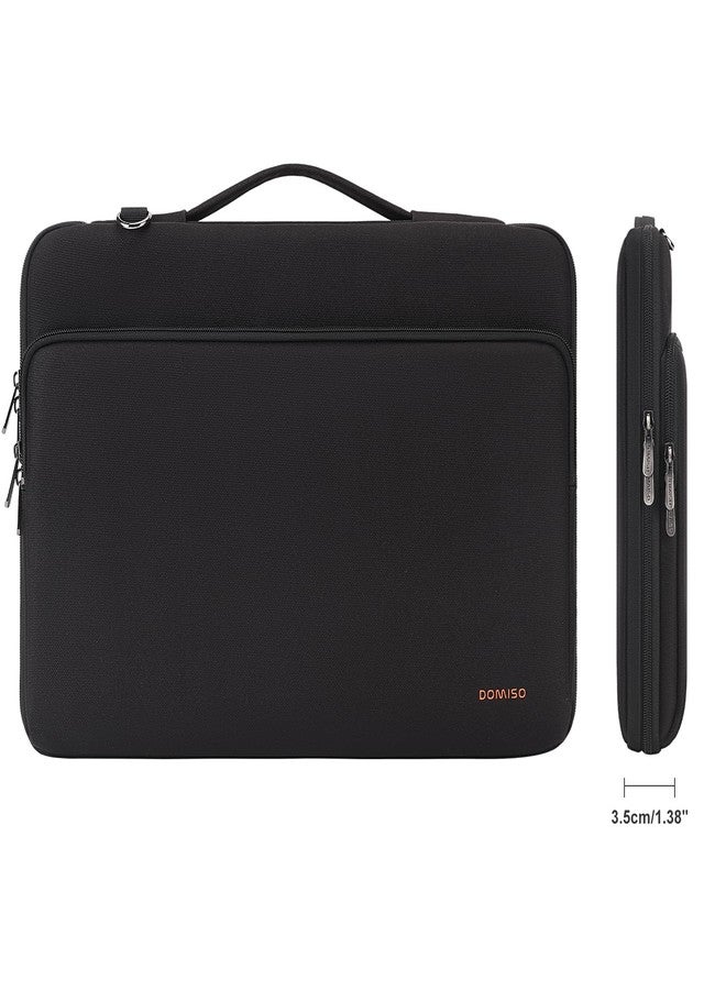 DOMISO 15.6 inch Laptop Case Sleeve Protective Cover Compatible with MacBook Pro 16 M4 M3 M2/Pro Max,15.6-16 inch HP Dell ASUS Lenovo Chromebook,Waterproof Computer Bag with Shoulder Strap,Black - Image 4