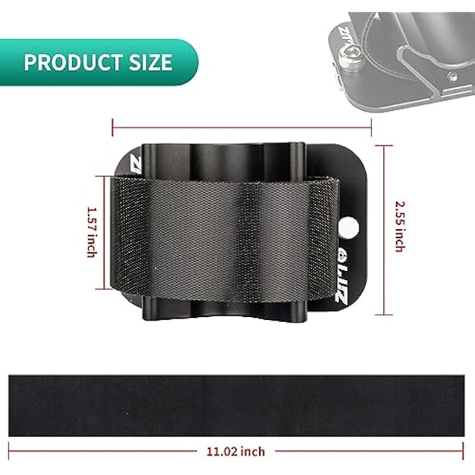 rayihni Bike Rear Wheel Fixing Bracket, Aluminum Alloy Roof Bike Parking Rack Rear Wheel Rack Mount(Black) - Image 3