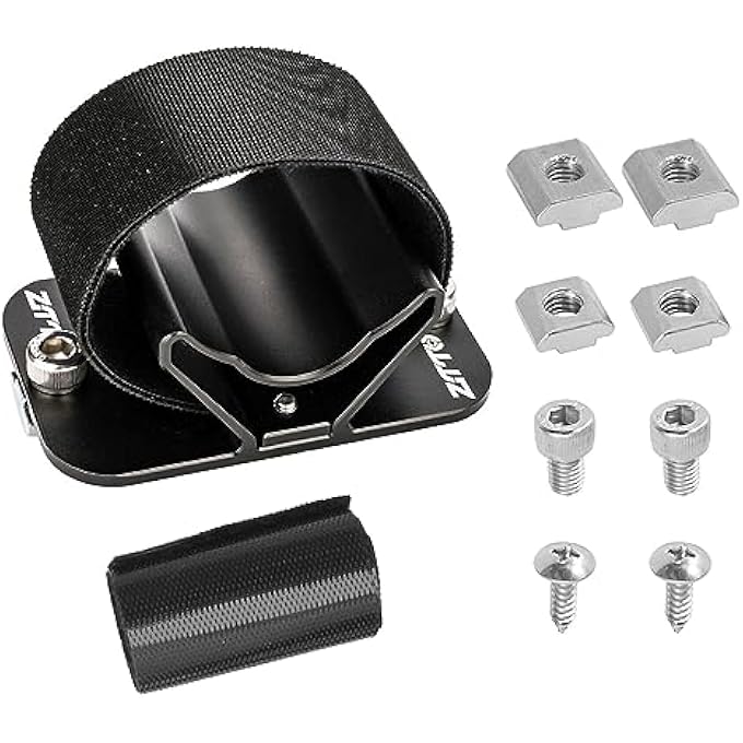 rayihni Bike Rear Wheel Fixing Bracket, Aluminum Alloy Roof Bike Parking Rack Rear Wheel Rack Mount(Black) - Image 2