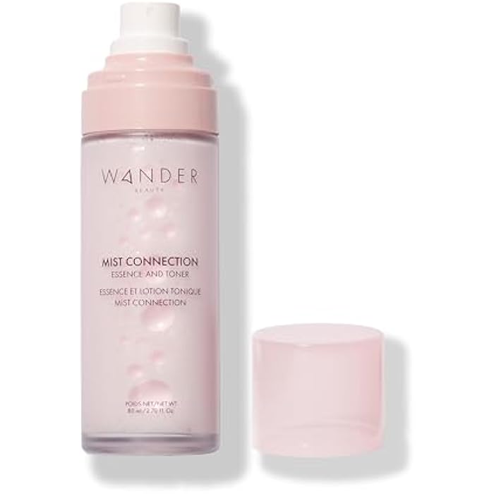 Wander Beauty Mist Connection Essence and Toner - 8-in-1 pH Balancing & Hydrating Facial Mist - Glowy Skin Care with Niacinamide, Hyaluronic Acid, Evening Primrose & Avocado - Alcohol-Free - 2.7 fl oz - Image 2