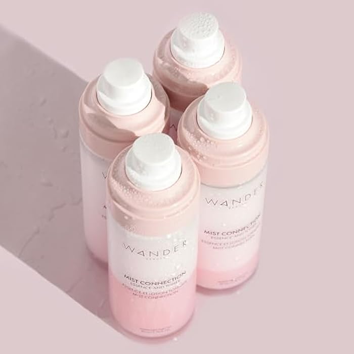 Wander Beauty Mist Connection Essence and Toner - 8-in-1 pH Balancing & Hydrating Facial Mist - Glowy Skin Care with Niacinamide, Hyaluronic Acid, Evening Primrose & Avocado - Alcohol-Free - 2.7 fl oz - Image 4