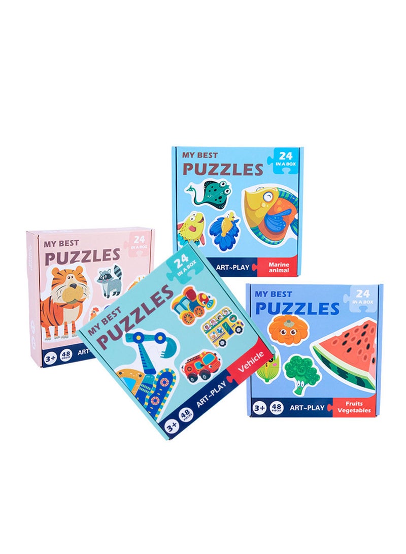 Educational puzzle set for children in the form of marine life - Image 3