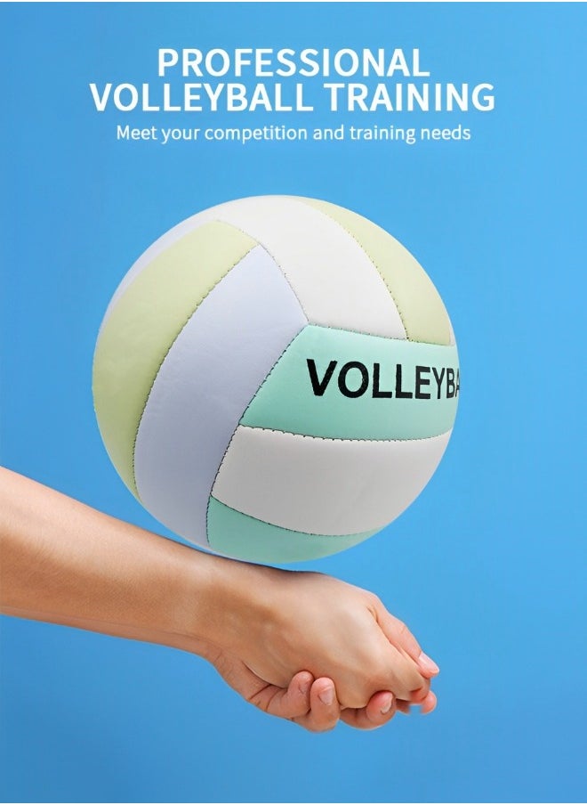 GROIC Inflatable Soft Volleyball,Volleyball Size 5 PU Leather Soft Indoor Outdoor Volleyballs Sports Training Game Play Ball,Family Ball Games  - Image 3