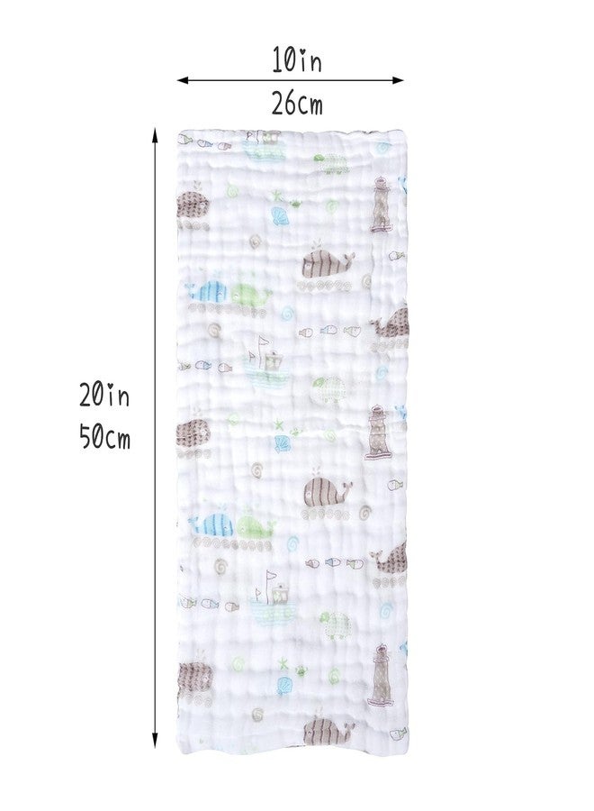 Closecret Muslin Burp Cloths 100% Cotton Large 20''x10'' Extra Soft and Absorbent Baby Burping Cloth for Boys Girls (3) - Image 2