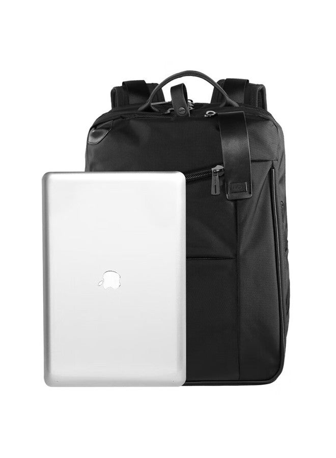 Lexon Business Backpack For Men With Double Compartments, 15.6/16 Inch Laptop Bag, Notebook Travel Bag, School Bag, Pu Material - Image 3