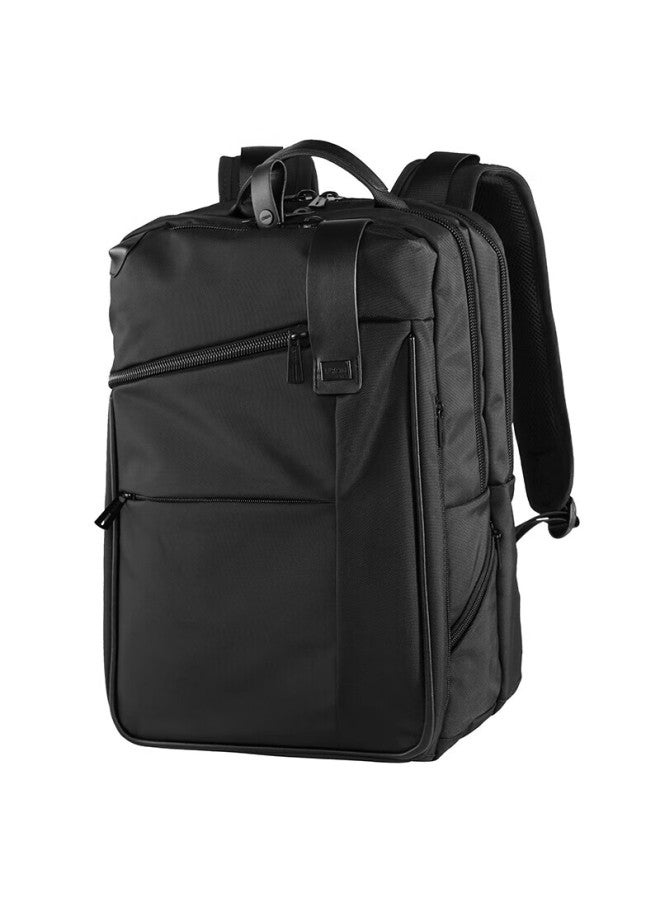 Lexon Business Backpack For Men With Double Compartments, 15.6/16 Inch Laptop Bag, Notebook Travel Bag, School Bag, Pu Material - Image 1