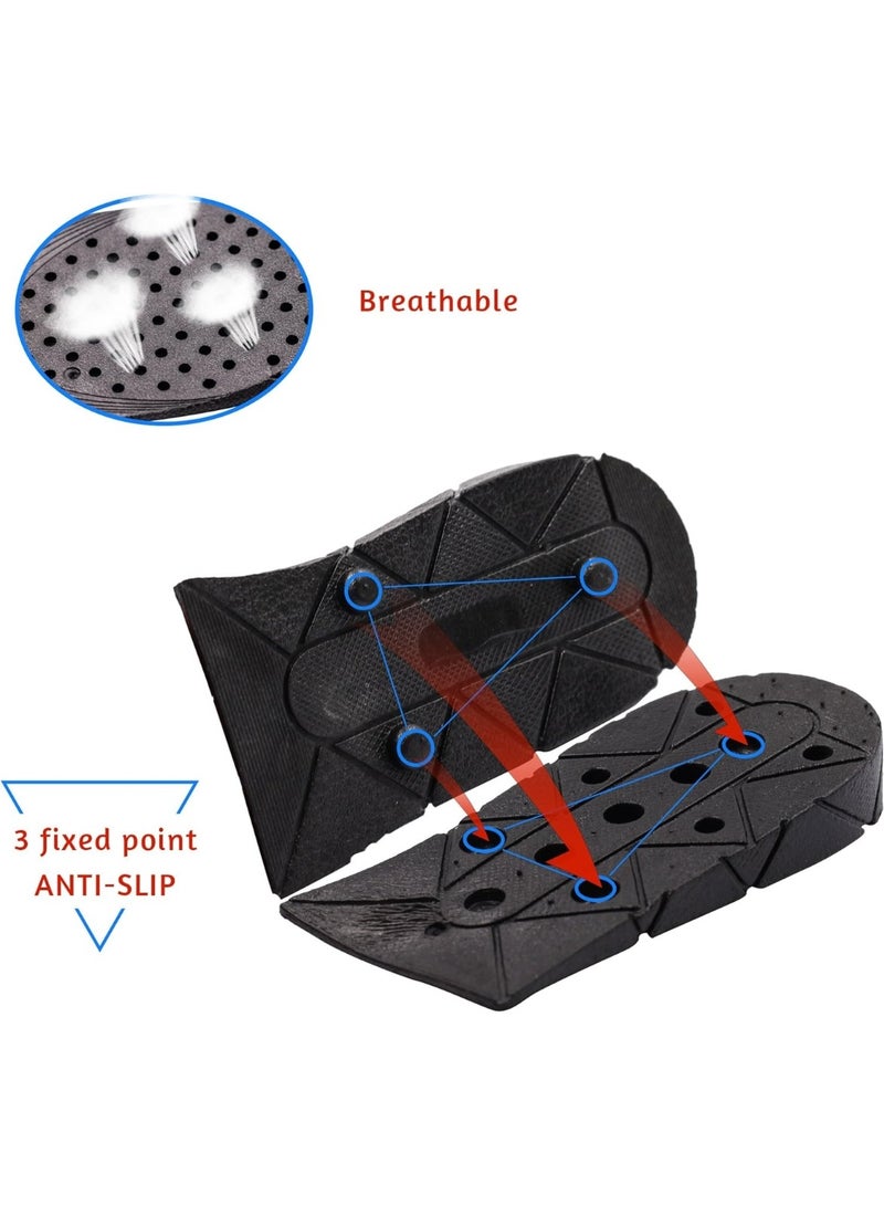 نعل داخلي لزيادة الطول، 3 طبقات، وسادة هوائية 7 سم، نعل داخلي للكعب للأحذية الطويلة للرجال والنساء (مقاسات 37-43)
