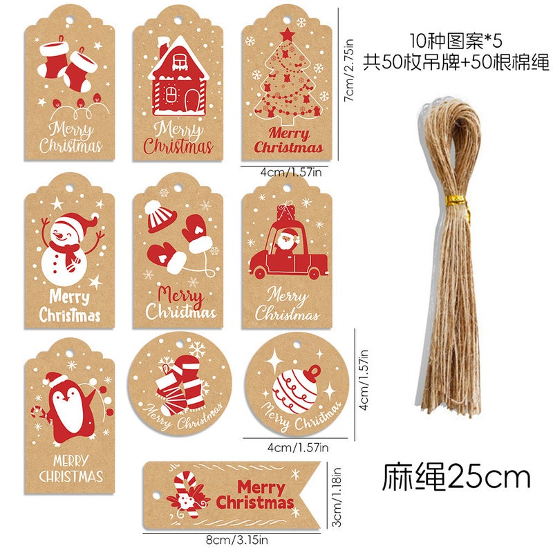 Supply Of Three-Dimensional Christmas Greeting Cards Through Tags Christmas Tree Decoration Design Color Pattern Card Series - Image 1