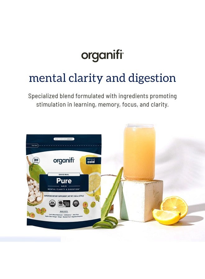 Organifi Organifi Pure - Promotes Stimulation in Learning, Memory, Focus, and Clarity - Brain Support with Superfoods - Gluten-Free and Non GMO - Best Served Cold, 30 Servings - Image 3