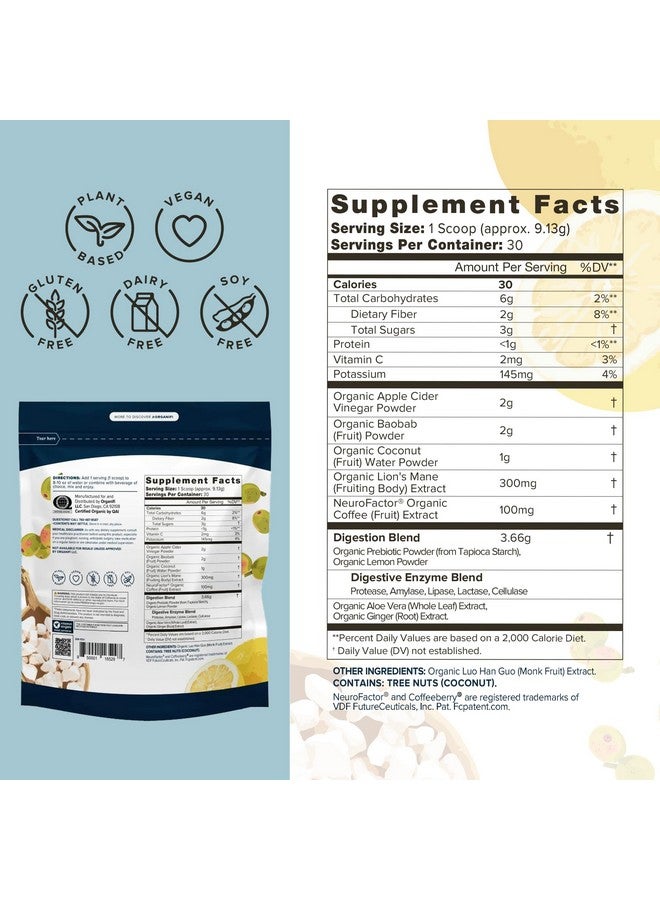 Organifi Organifi Pure - Promotes Stimulation in Learning, Memory, Focus, and Clarity - Brain Support with Superfoods - Gluten-Free and Non GMO - Best Served Cold, 30 Servings - Image 2