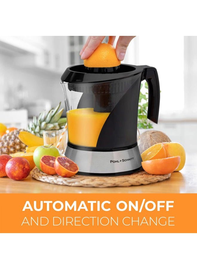 POHL SCHMITT Deco-Line Electric Citrus Juicer Machine Extractor - Large Capacity 34oz (1L) Easy-Clean, Featuring Pulp Control Technology - Image 3