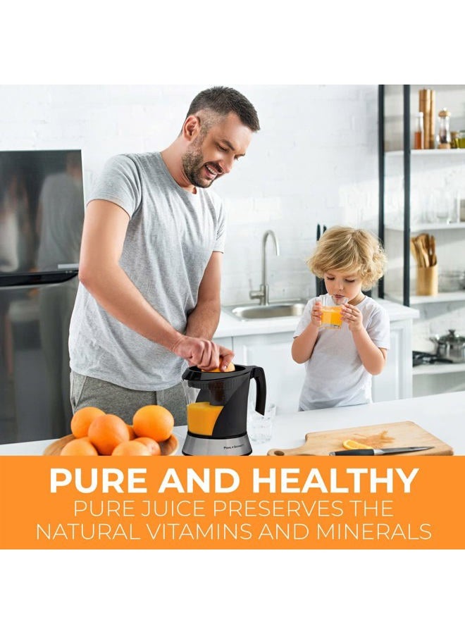POHL SCHMITT Deco-Line Electric Citrus Juicer Machine Extractor - Large Capacity 34oz (1L) Easy-Clean, Featuring Pulp Control Technology - Image 2