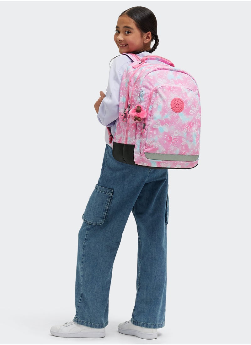 kipling - Class Room Kids School Backpack with Tablet Protection, Garden Clouds Large - Image 1