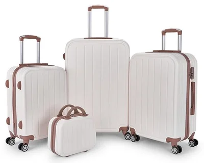 LIMRA Travel bags from limra 4-piece set beige/gold
