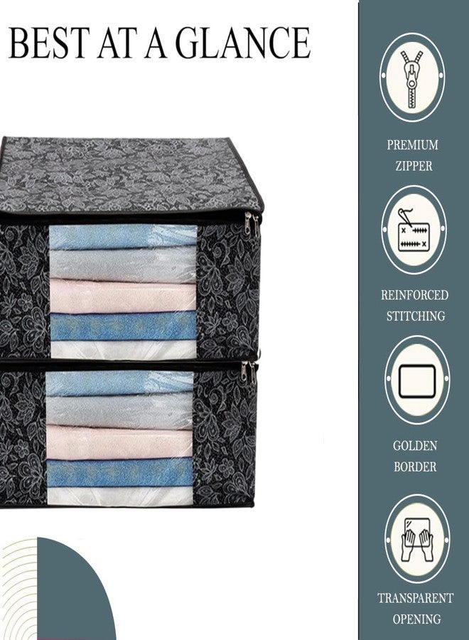 Shaping Fabric Saree Cover Set of 01 Non-Woven Fabric Clothes Organiser for Wardrobe with Transparent Window & Double Zip Clothes Storage Bag, Garment Cover SF_XL_SC_CC_XPID1598426731598518 - Image 4
