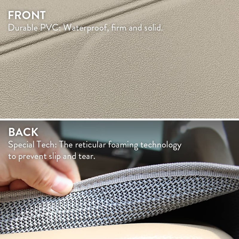 Prince Lionheart Car Seat Protector. The only 2 stage Seatsaver Designed with Thick padding, Nonabsorbent, waterproof, PVC foam material. Comparable with all baby and toddler car seats. (Beige) - Image 5