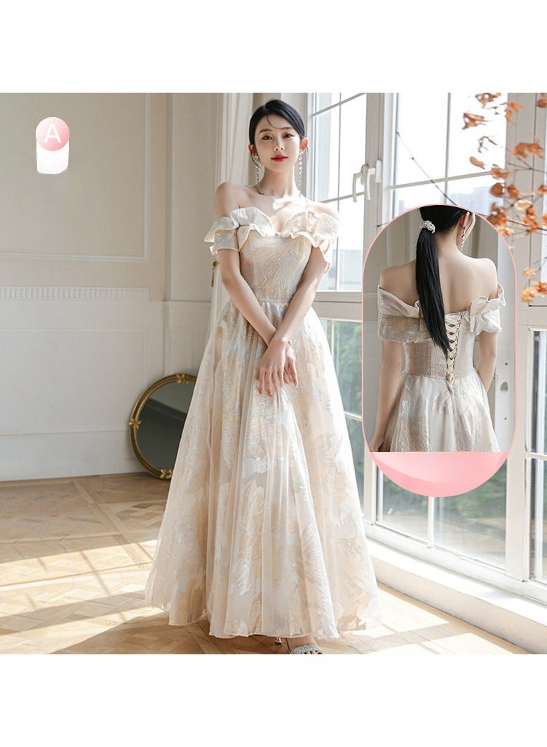 KUYING New Fashionable and Elegant Bridesmaid Dress  - Image 1