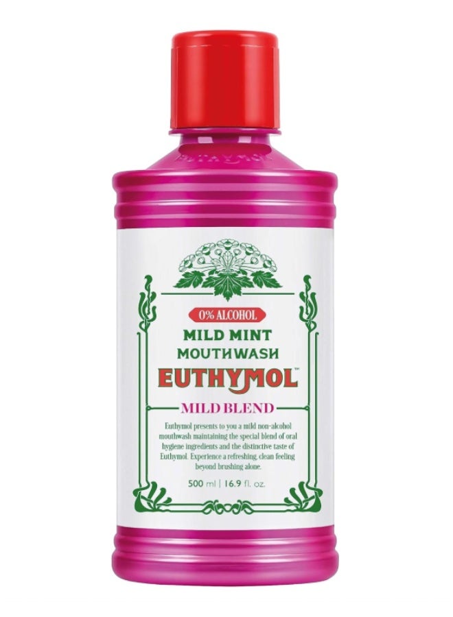 Euthymol Mouth Wash Mild Mint 500ml - Image 1