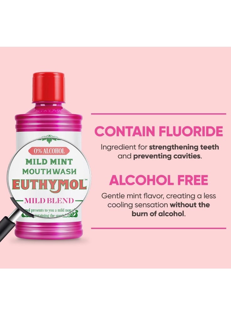 Euthymol Mouth Wash Mild Mint 500ml - Image 2
