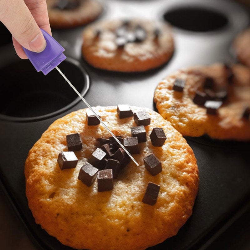 Cake Tester 201 Stainless Steel & ABS Plastic - Durable Rust-Resistant Baking Accessory for Home Bakery DIY Bread Baking - Image 2