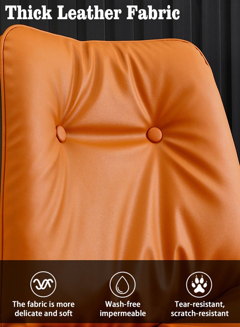 ايكي ايك كرسي طعام، كرسي عصري مريح بمسند ظهر من طبقتين وأرجل معدنية، كراسي استرخاء لغرفة المعيشة أو المطبخ أو المكتب - Image 3