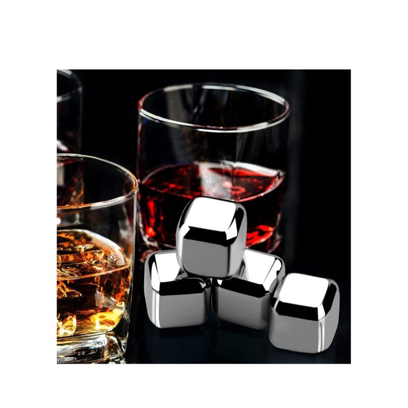 SOLARAE Creative Stainless Steel Ice Cube, Reusable Cooling Metal Ice Grains for Drinks, No-Dilution Not-melt Cooling Fast Cooler Drinks Cube - Image 1