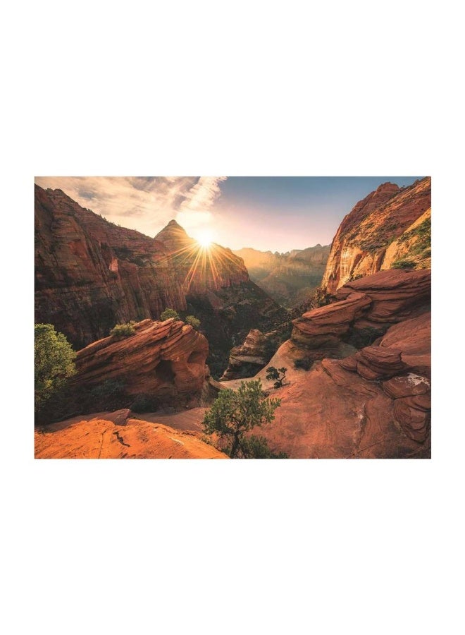 Ravensburger Power of Nature Zion Canyon USA Jigsaw Puzzle Set (1000 Pieces) - Image 2