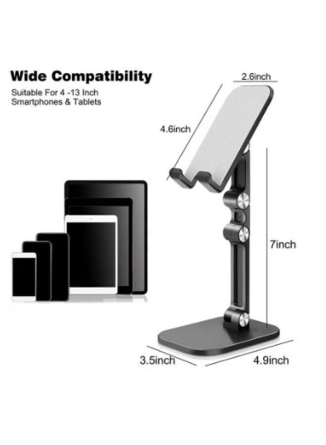 Foldable Angle Height Adjustable Cell Phone Desktop Stand - Image 3
