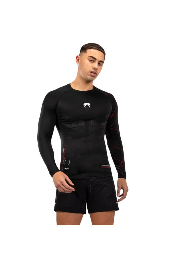 VENUM VENUM TACTICAL XT RASHGUARDS LONG SLEEVES BLACK/FIRE RED - Image 1