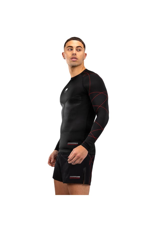 VENUM VENUM TACTICAL XT RASHGUARDS LONG SLEEVES BLACK/FIRE RED - Image 2
