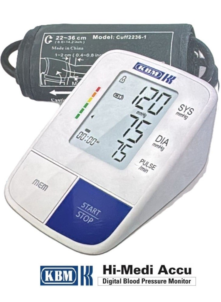 KBM HI-Medi Accu Upper Arm Digital Blood Pressure Monitor - Image 1