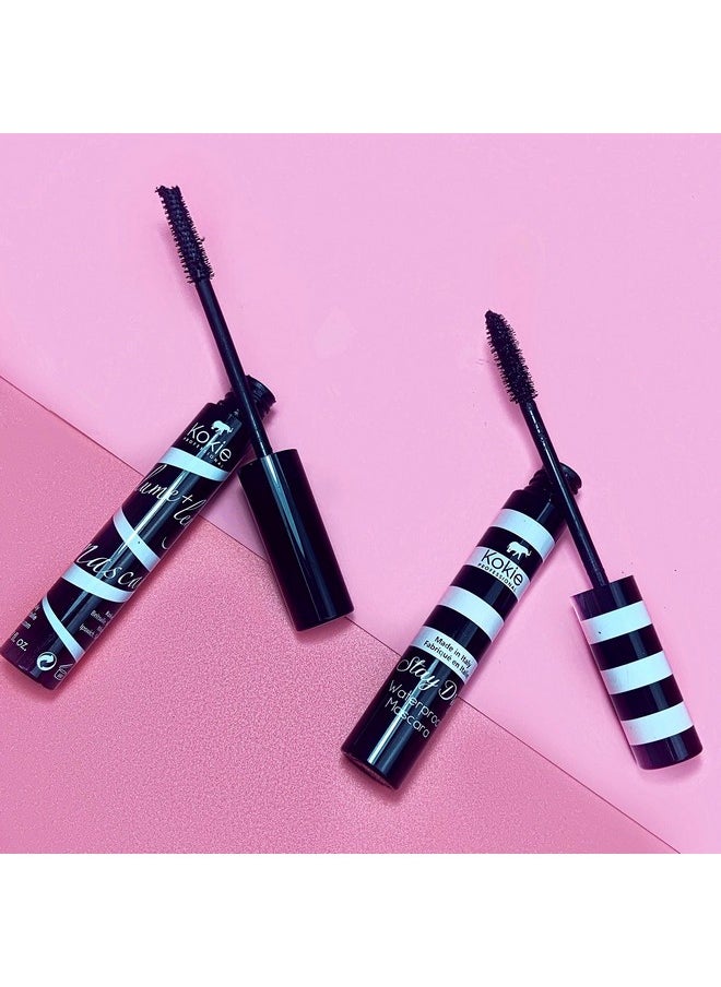 Kokie Kokie Cosmetics Stay Dry Waterproof Mascara, Waterproof Black, 0.32 Ounce  - Image 5