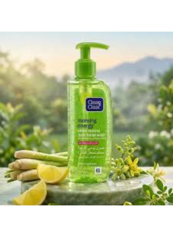 Clean & Clear Face Wash, Morning Energy, Shine Control, for oily skin  150m