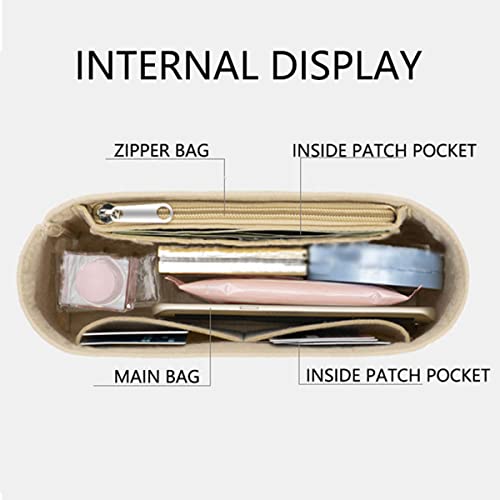 Lckaey for Handbags Kelly 32 organizer Purse Organizer insert1011Beige-L - Image 2