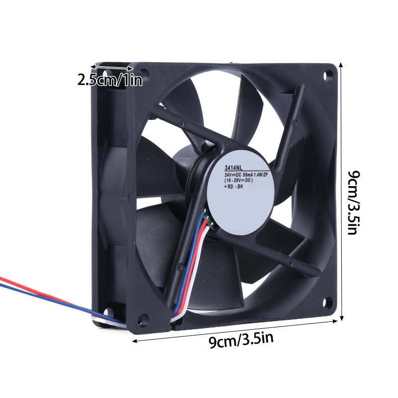 Original 24V 58mA 9x9x2 5cm Cooling Fan 9cm for Computer Case Laptop Heat Dissipation - Image 4
