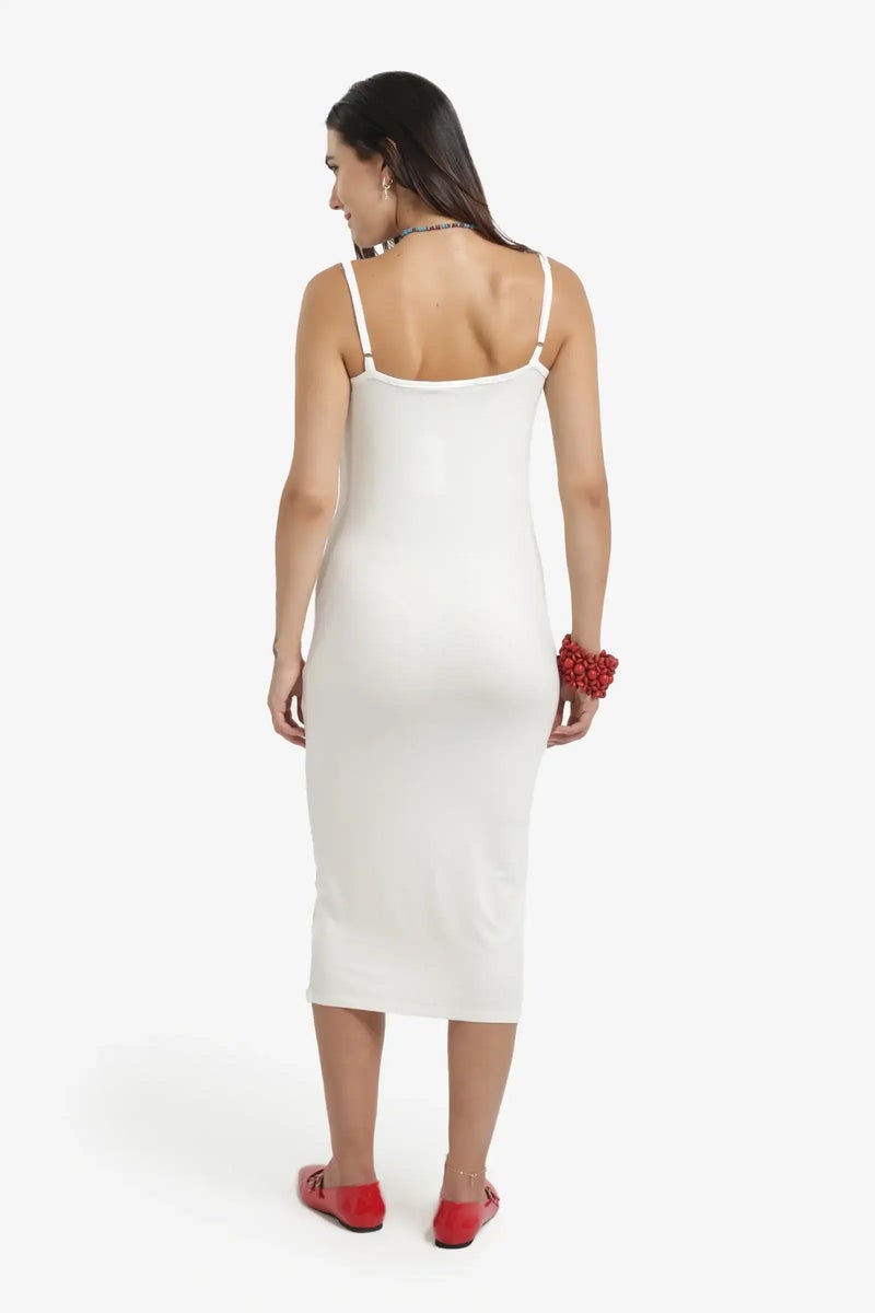Carina Plain Slim Fit Midi Dress - Image 4