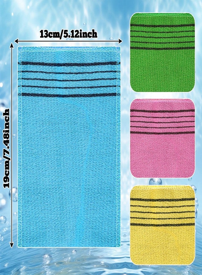 Yookat Korean Exfoliating Mitt 4PCS Exfoliating Gloves Body Scrubber Large Korean Washcloth Exfoliating for Korean Spa at Home Dead Skin Remover - Image 4