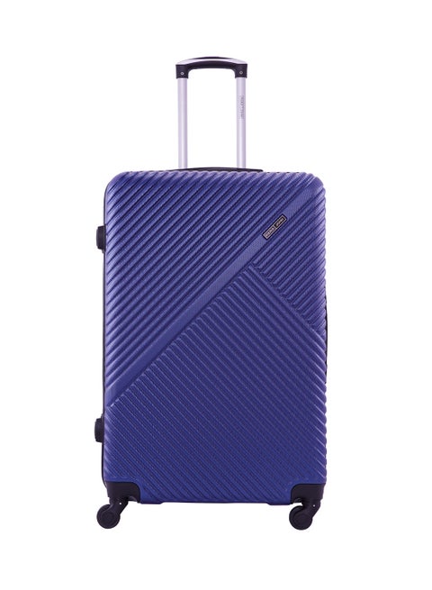 Cabin Size Lightweight ABS Hardside Spinner Luggage Trolley -20 Inch | Carrying 10KG 8 Wheel Hardshell Suitcase-Navy