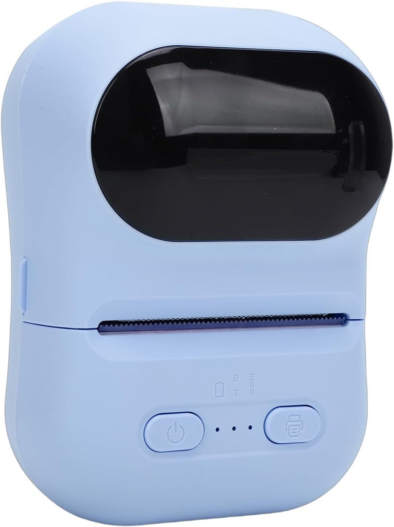 VBESTLIFE Mini Portable Thermal Printer Print Pod, Inkless Bluetooth Label Maker Machine for DIY Crafts, Journaling, Office & Home Use (Blue) - Image 1