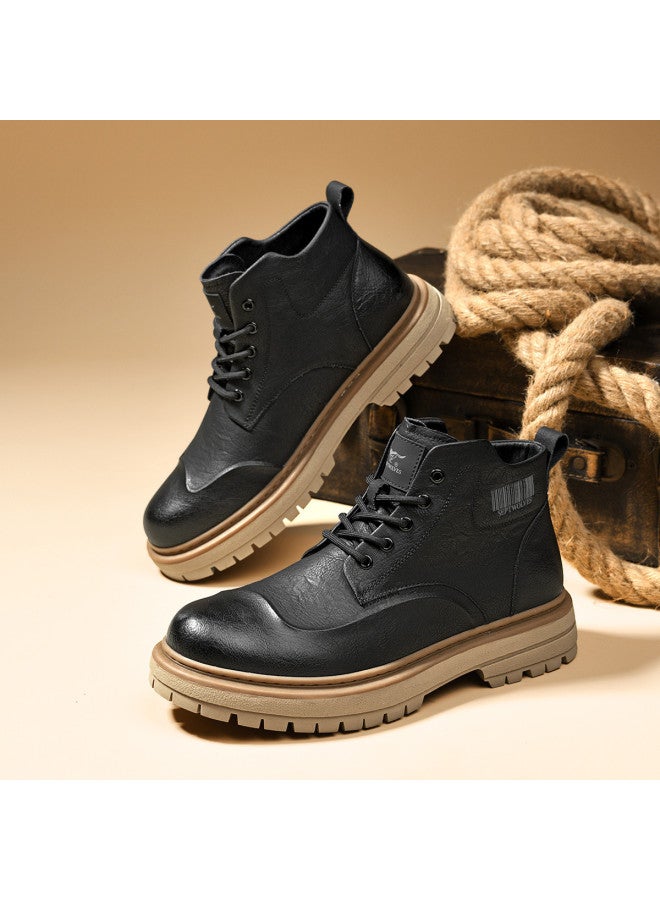 Septwolves Outdoor Martin】25-year Martin Boots Men's British Style Simple Fashion Men's Boots Comfortable Versatile Casual Boots - Image 4