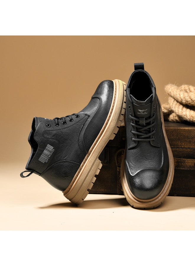Septwolves Outdoor Martin】25-year Martin Boots Men's British Style Simple Fashion Men's Boots Comfortable Versatile Casual Boots - Image 5