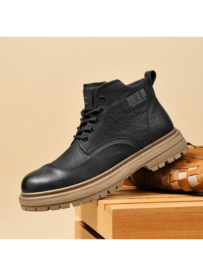 Septwolves Outdoor Martin】25-year Martin Boots Men's British Style Simple Fashion Men's Boots Comfortable Versatile Casual Boots - Image 2