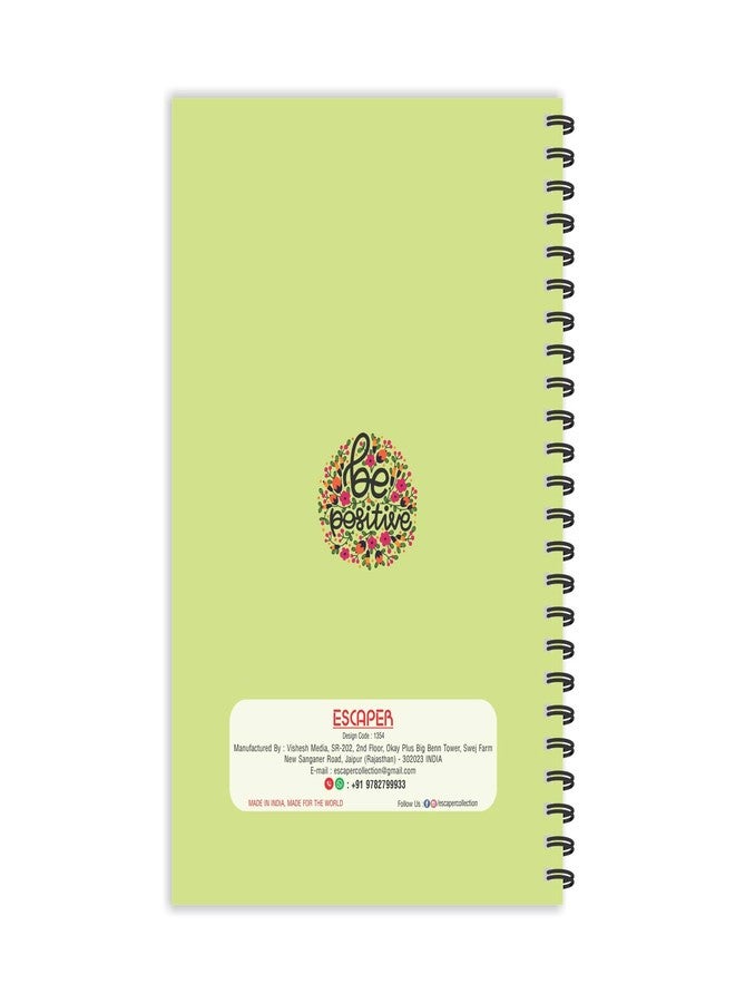 ESCAPER Be Positive Diary, Ruled - A5 Size - 8.5 x 5.5 inches Designer Motivational Diary, Motivational Quotes Diary, Diary Notepad, Diary for Office, Diary for Gift - Image 2