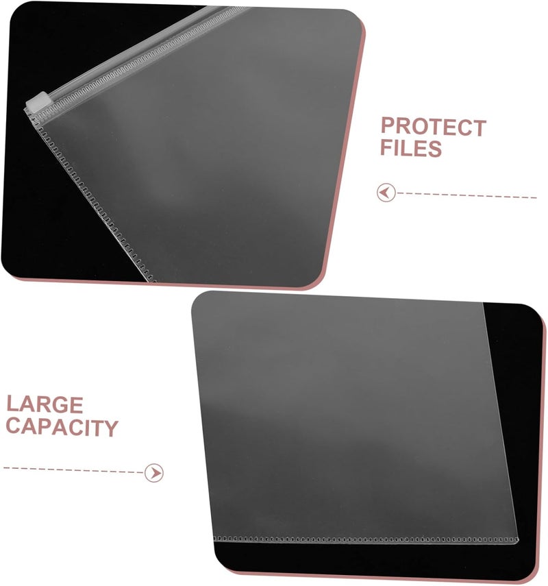 Uonlytech Waterproof Zipper File Bag Multi-Function Document Organizer for School Supplies Tickets and Bills 10-Piece Set Sturdy and Dustproof for Students and Professionals - Image 5