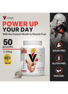 VITARGO - Premier Carbohydrate Fuel For Athletic Performance, Before - During - After Workout, Vegan And Gluten Free (Fruit, 50 Scoops)  - Image 2