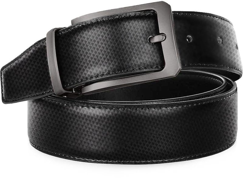 ZORO Men's Vegan Leather Reversible Black and Brown Belt | Rotating Buckle | RSCR-01C (BLACK/BROWN CR, 36) - Image 3