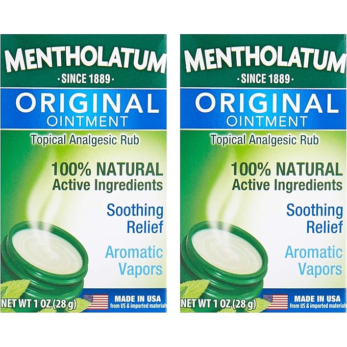 mentholatum Original Ointment Soothing Relief, Aromatic Vapors - 1oz (Pack of 2) - Image 1