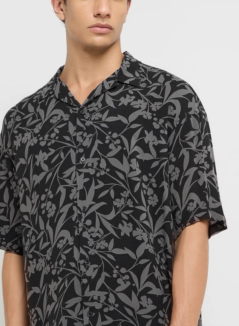 JACK & JONES Aop Printed Relaxed Fit Shirt